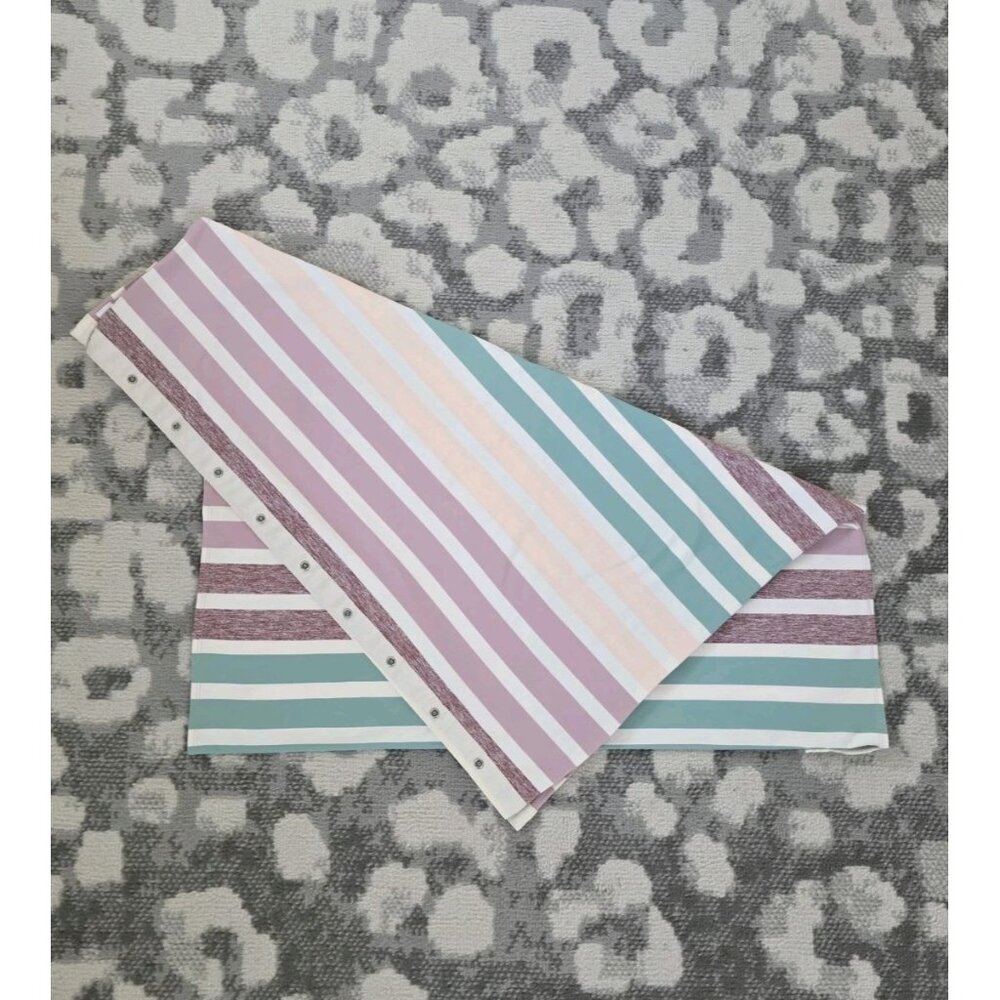 Lululemon Triplet Twin Stripe Heathered Angel Wing Multi Vinyasa Scarf OS